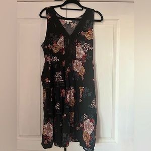 Maurice’s, black flowy midi dress. Size large